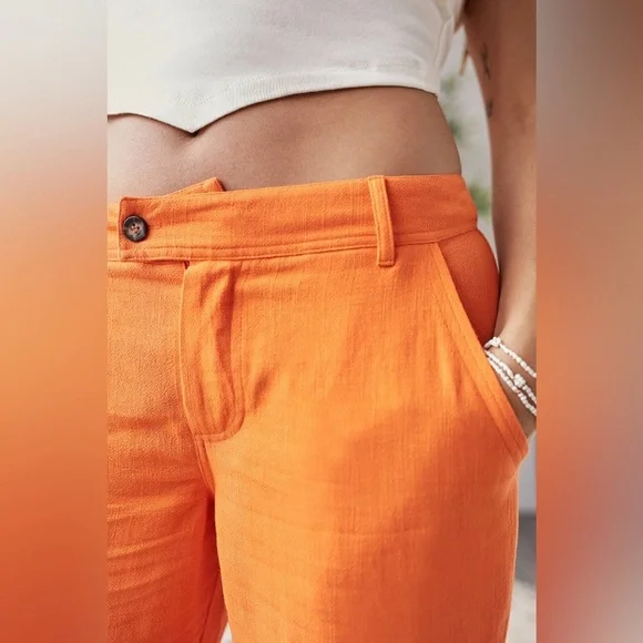 Urban Outfitters Archive Orange Low-rise Cargo Trousers - size small - Picture 12 of 13
